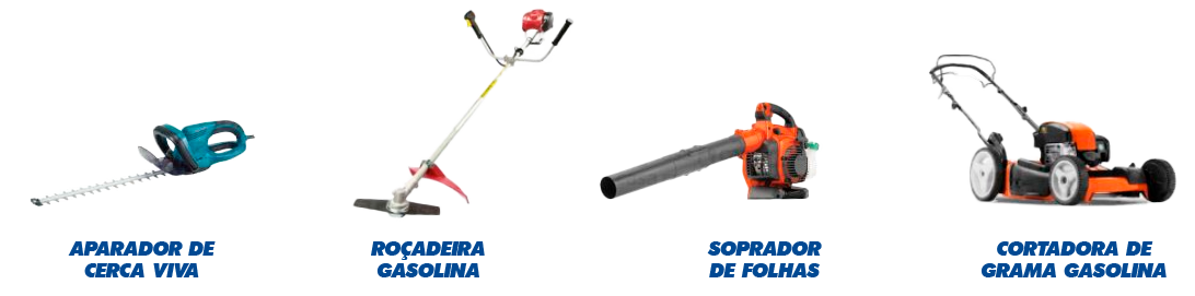 Aluguel de equipamentos de jardinagem